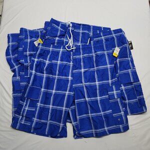 OT Revolution Mens Cargo Swim Shorts Lot of 5 Pairs L XL 2XL Drawstring Lined
